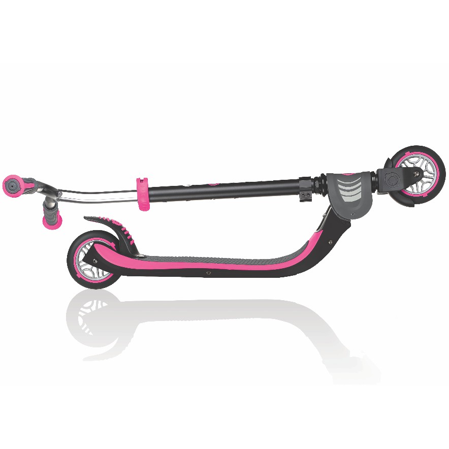 Xe trượt scooter 2 bánh gấp gọn Globber Flow 125 cho trẻ em từ 6 tuổi - Đen/Hồng