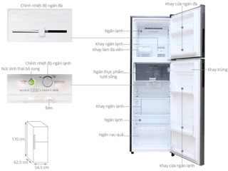 Tủ lạnh Sharp Inverter 271 lít SJ-X281E-DS (Miễn phí giao tại HCM-ngoài tỉnh liên hệ shop)