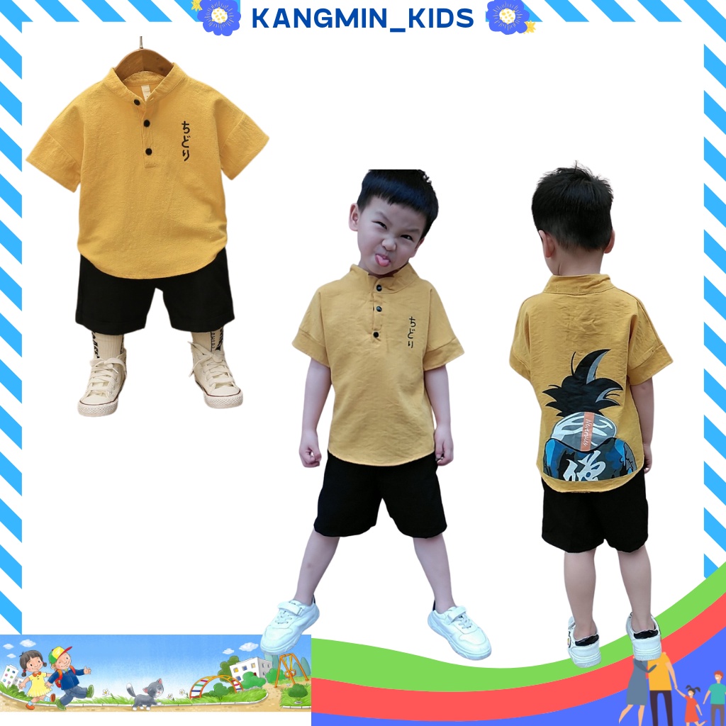 Đồ bộ thể thao bé trai kangmin kids, quần áo bé trai chất đũi in hình Suduku xuất xịn QETE011, quần áo trẻ em từ 7-28kg