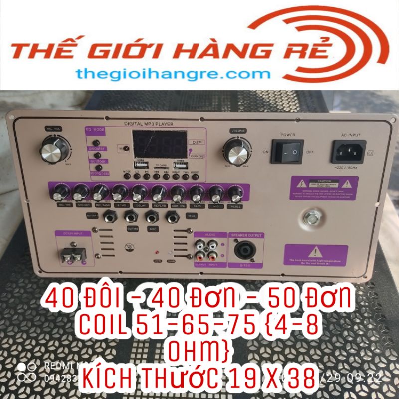 Mạch Loa Kéo 40 Đôi Reverb Thế Hệ Mới Có MiDi Tăng Nguồn Xuyến