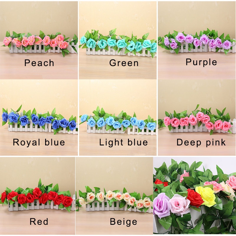 Dây Hoa Thường Xuân Nhân Tạo 2.5m Trang Trí Nhà Cửa / Tiệc Cưới