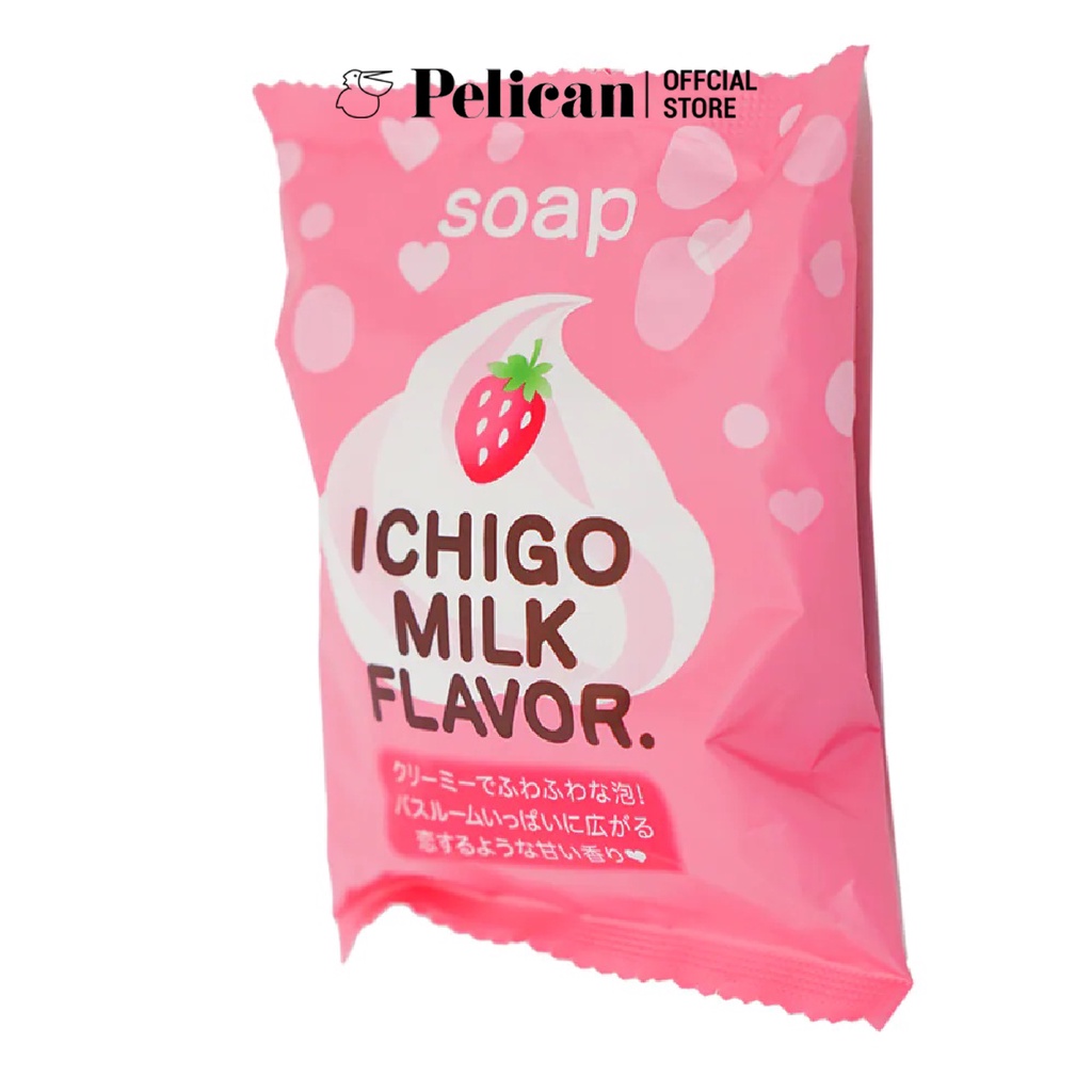 Xà phòng tắm chiết xuất từ sữa và dâu tây Pelican Petit Berry Soap 80g