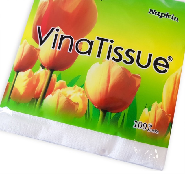 Khăn giấy napkin vina tissue ( 100 tờ, 330x330mm)