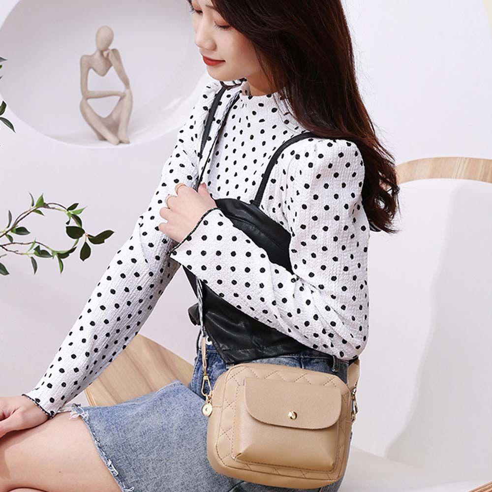 QQMALL Túi Xách Đeo Vai Hình Vuông Cỡ Lớn Thời Trang Cho Nữ