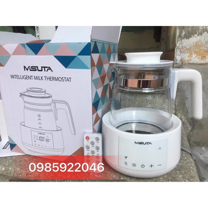 Máy hâm nước pha sữa giữ nhiệt Misuta - Bình đun nước pha sữa có điều khiển