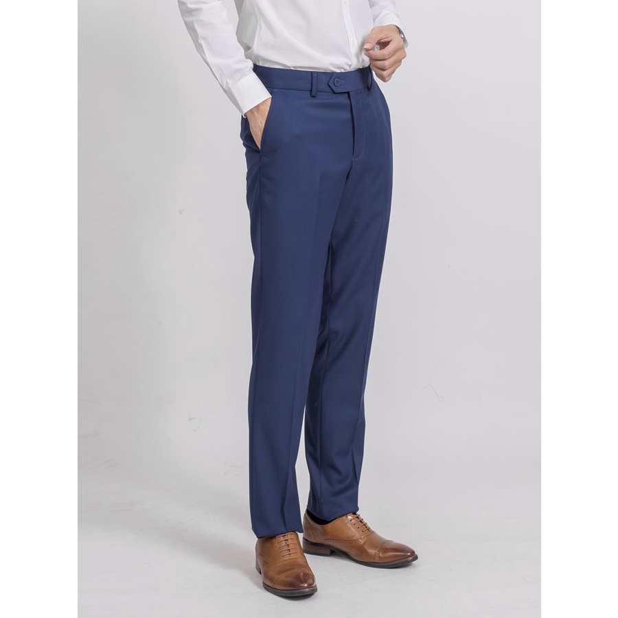 Quần Âu Nam Quần Tây Công Sở Cao Cấp ARISTINO ATRR02 trơn màu Dáng Regular fit suông vừa nếp ly vĩnh viễn Vải polyester