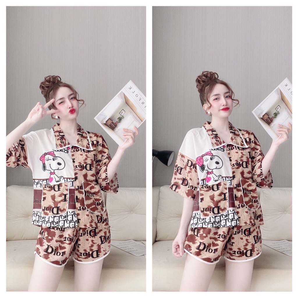 Pijama Mango,Đồ Bộ Đùi lụa MANGO Mặc Nhà Xinh Xắn Hot Trend | BigBuy360 - bigbuy360.vn