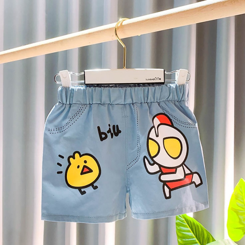 Quần Short Jeans In Họa Tiết Hoạt Hình Cho Bé Trai