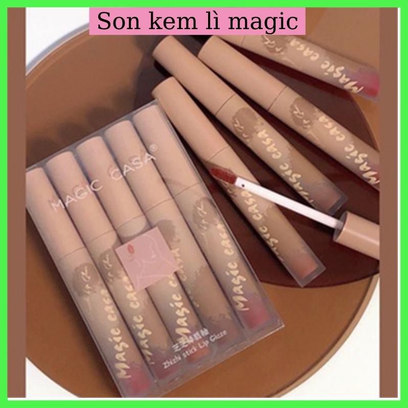 Set 5 cây son lì cao cấp Magic Casa sang chảnh nội địa Trung 