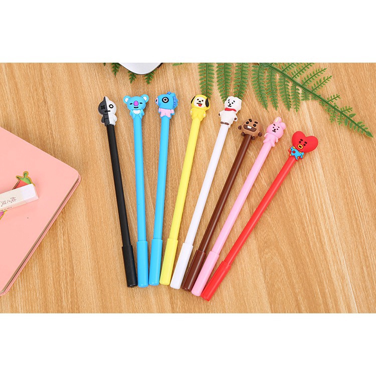 Bút cao su họa tiết linh vật BTS BT21 KPOP độc đáo