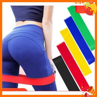 Bộ 5 Dây mini Band, Dây cao su kháng lực  chính hãng tập chân mông giảm giá