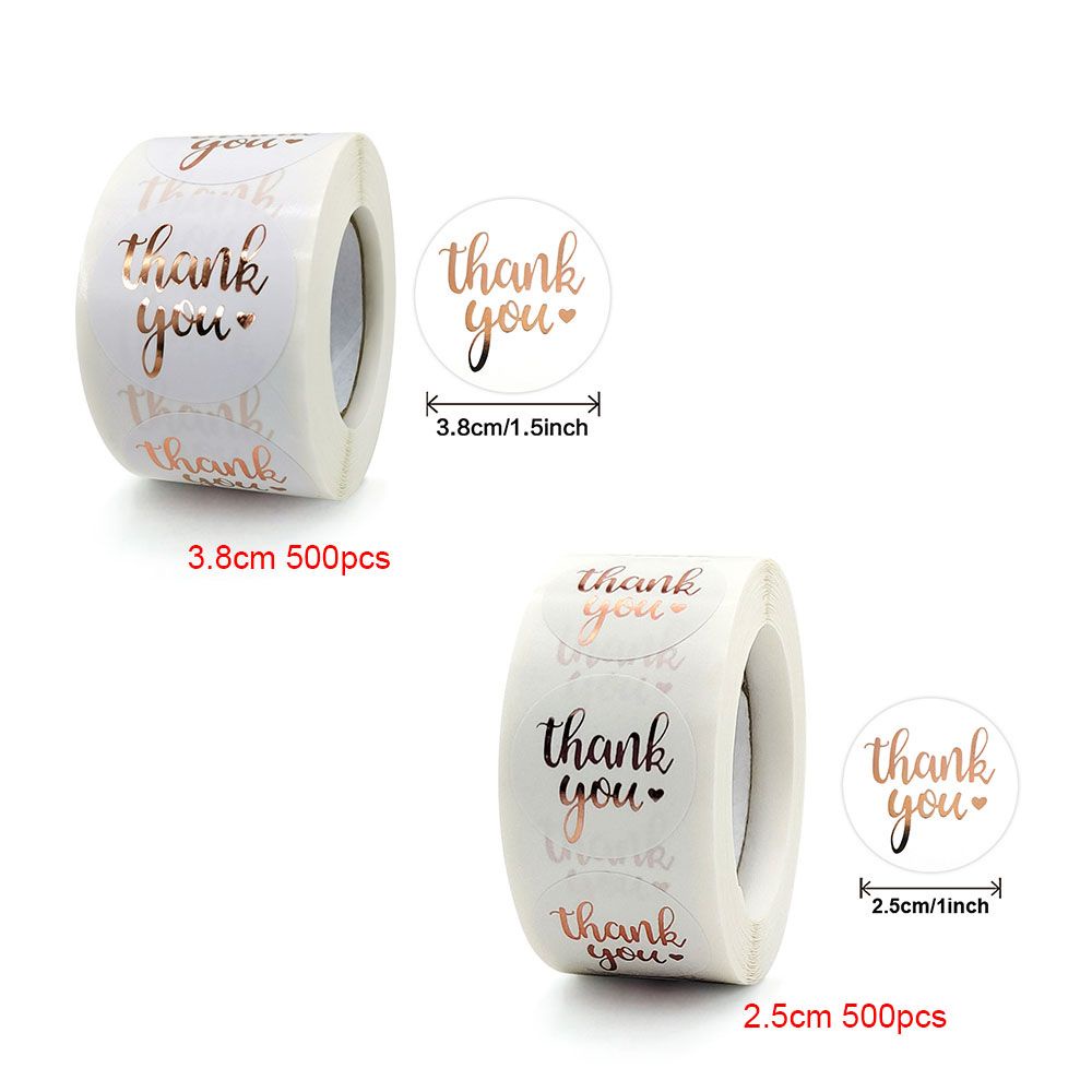 Nhãn Dán In Chữ Thank You Bằng Giấy Tự Dính Trang Trí Quà Tặng