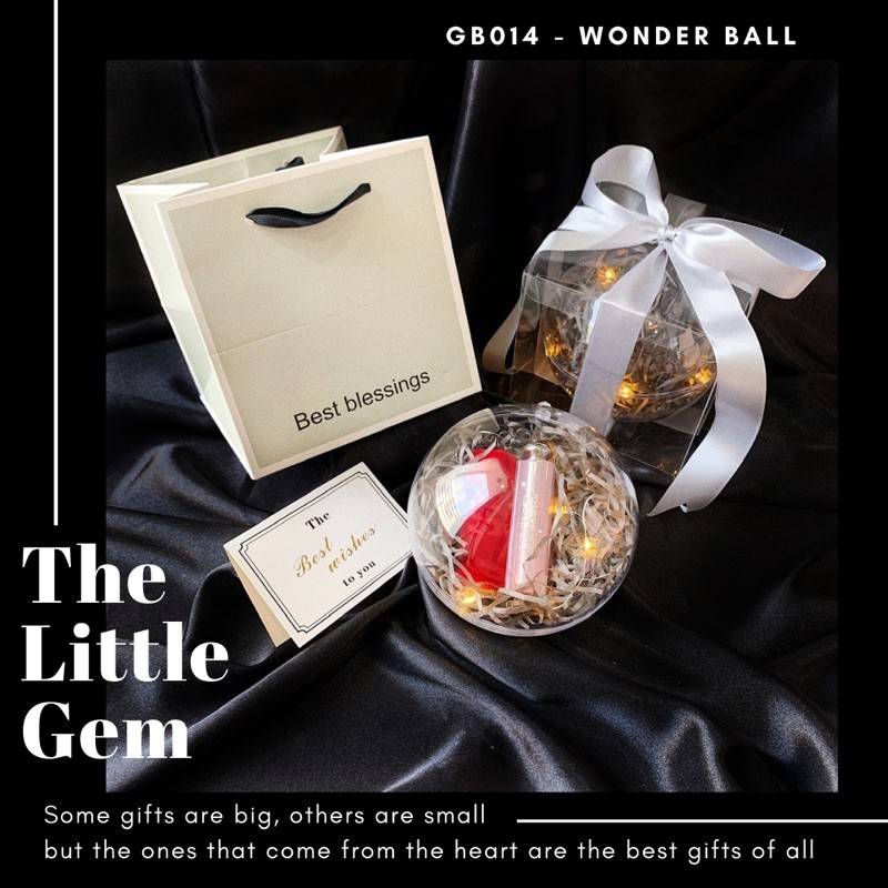 Hộp quà quả cầu Wonder Ball 12cm độc lạ đựng quà, đựng son tặng 14/2 Valentine, 8/3, 20/10, 20/11, Noel, Sinh nhật | BigBuy360 - bigbuy360.vn