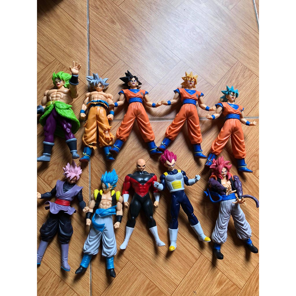 Mô hình Dragon Ball cao 18cm các nhân vật Son Goku Super Saiyan, Vegeta, Gogeta, Broly, Vegeto tùy chọn mẫu