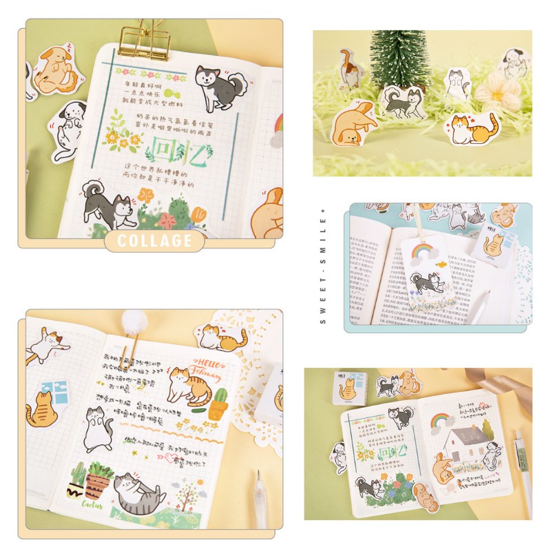 Set 23 Nhãn Dán, Sticker  FREESHIP Chủ Đề Khu Rừng và Động Vật Dùng Để Trang Trí