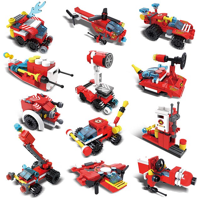 Đồ Chơi Xếp Hình Xe Cứu Hỏa [FREESHIP❤️] Cỡ Lớn Dành Cho Bé