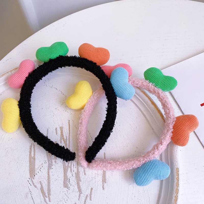 Flgo Băng Đô Trái Tim Bằng Lông Nhung Màu Kẹo Ngọt Trang Trí Tiệc Tùng / Lễ Hội