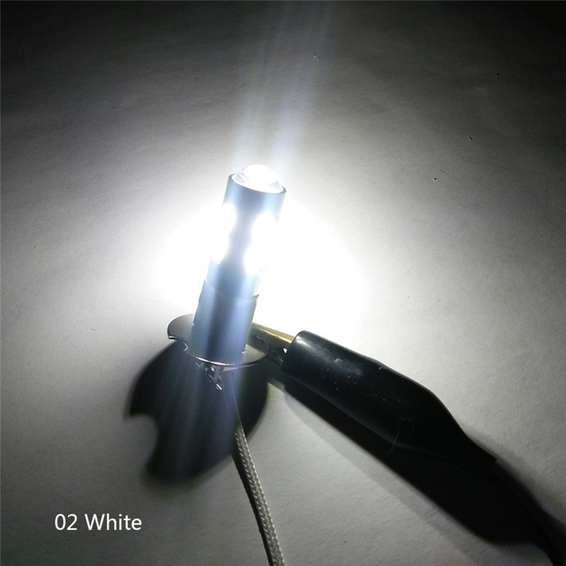 2 đèn sương mù xe hơi H3 LED 10smd 5630 5730