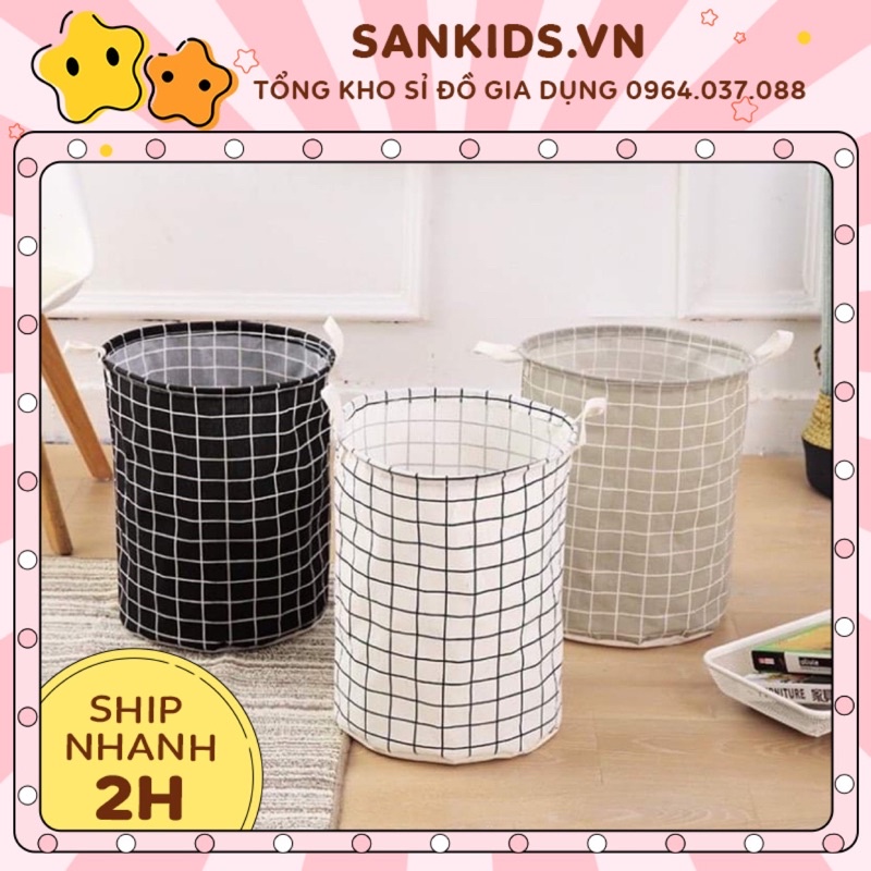 Giỏ Đựng Đồ, Sọt Vải Đựng Quần Áo Phong cách Nhật Bản 30 x 45 cm