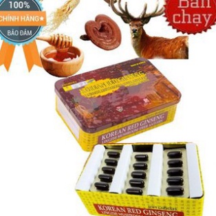 ⚡️Freeship⚡️ Viên Đạm Hồng Sâm Nhung Hươu Linh Chi Hàn Quốc, Hộp 60 viên