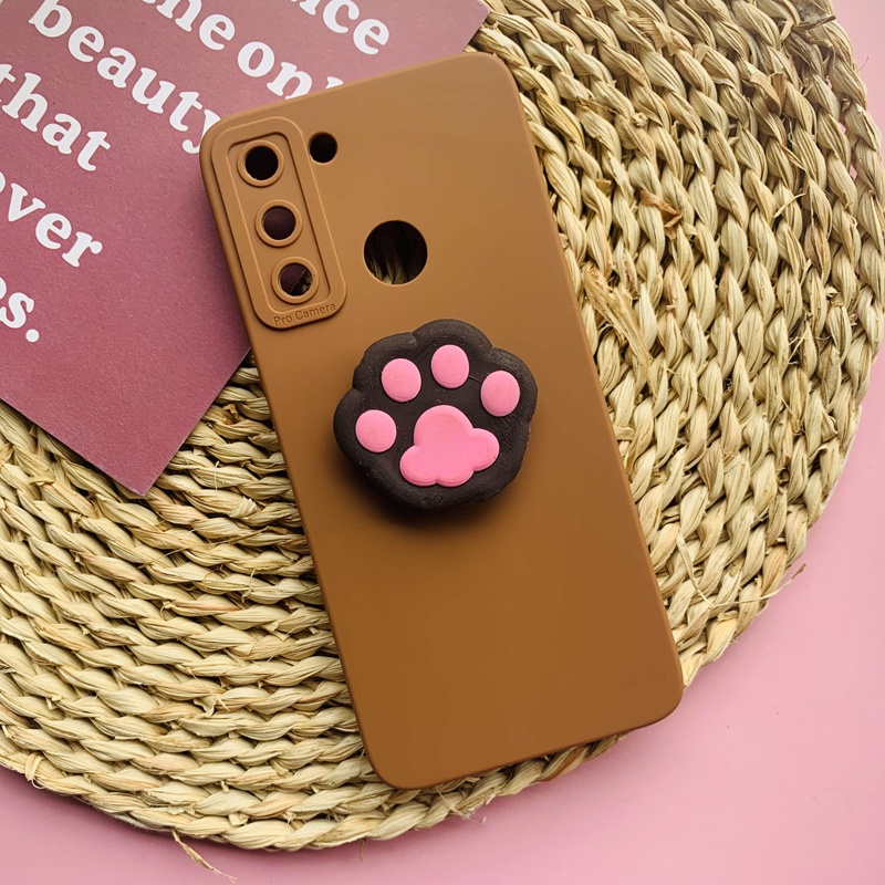 Ốp điện thoại silicon mềm có giá đỡ cho Tecno POP 5 LTE