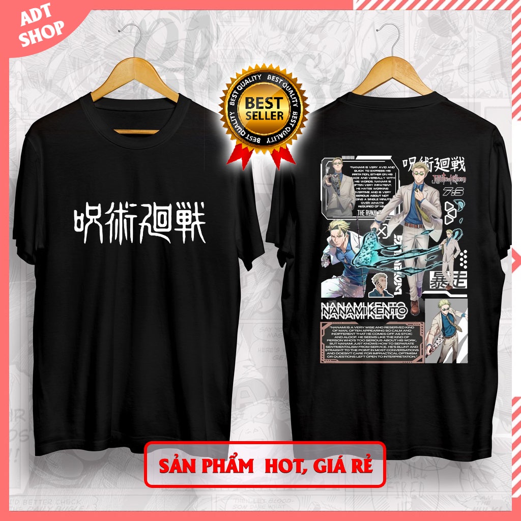 4 Mẫu Áo thun anime Jujutsu Kaisen Nanami Kento - Inumaki manga cực HOT mẫu chất bán chạy giá siêu rẻ
