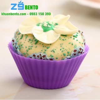 KHUÔN CUPCAKE SILICON TRÒN (7X5X3CM)