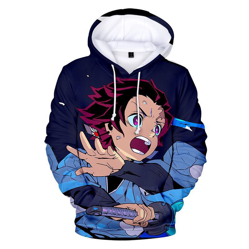 Áo Hoodie In Họa Tiết 3D Hóa Trang Nhân Vật Anime Demon Slayer:Kimetsu No Yaiba