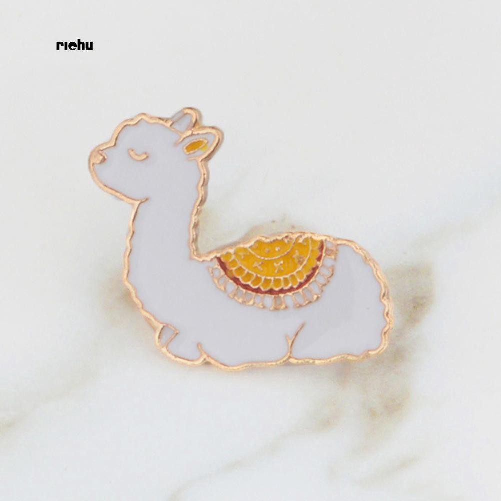 Ghim Cài Áo Hình Lạc Đà Alpaca Đáng Yêu