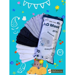 Combo 100 chiếc khẩu trang 4D An Phong Mask KF94 (màu trắng , đen, xám)- Kháng khuẩn