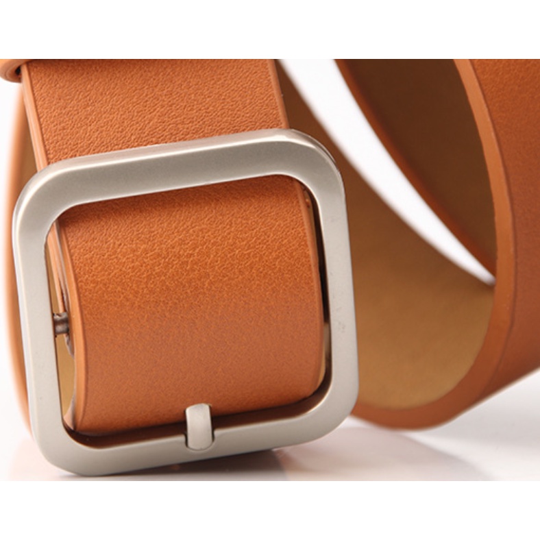 Thắt Lưng Nữ Bản To Mặt Khóa Kim Loại Hình Vuông Chất Liệu Da PU TL011 ShopMaySG Dây Lưng Nữ Thời Trang, Dây Nịt