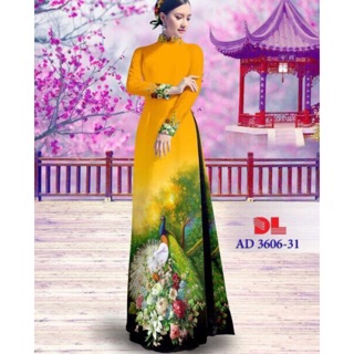 Vải áo dài con công