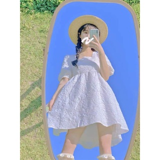 Đầm babydoll xốp lụa dập hai màu Lolita siêu xinh
