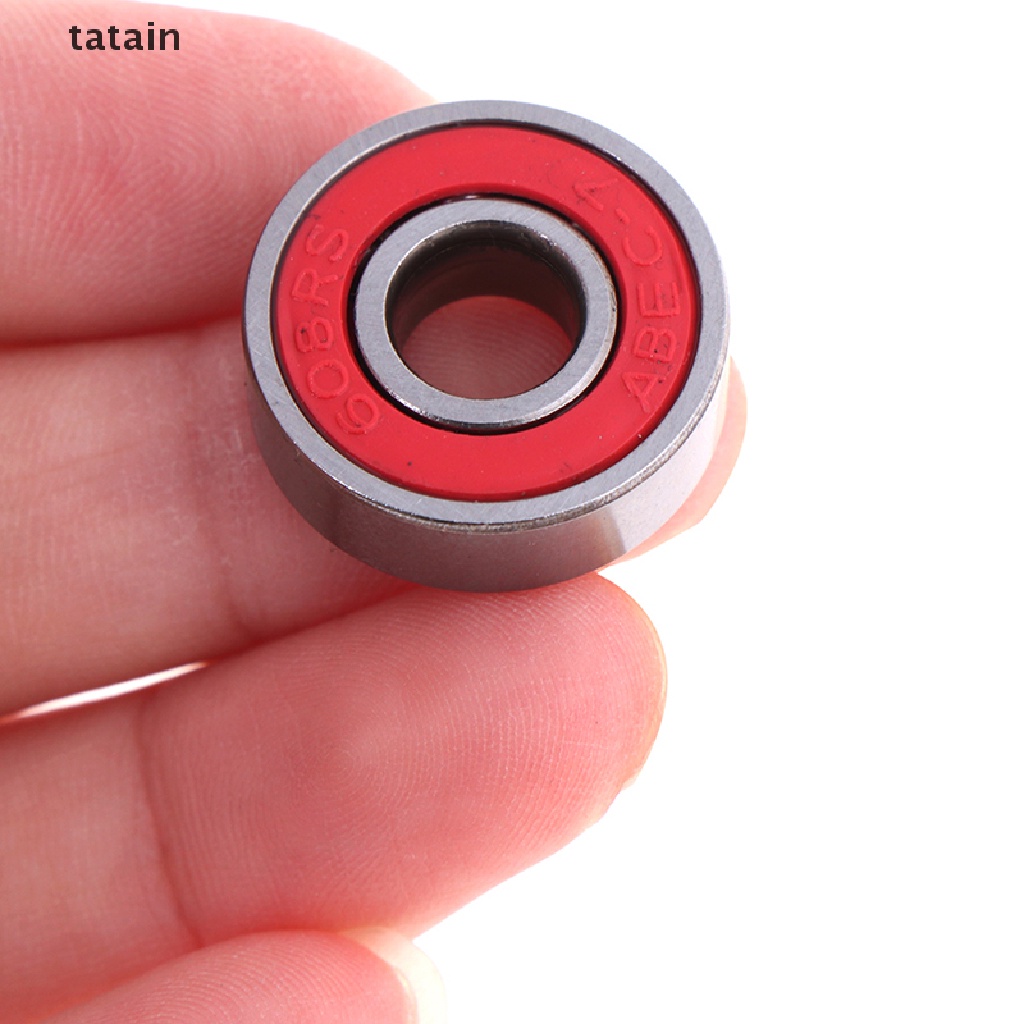 [TAT] 5Pcs Red ABEC-7 608RS Skateboard Roller Sealed Ball Bearings 8x22x7mm CVX