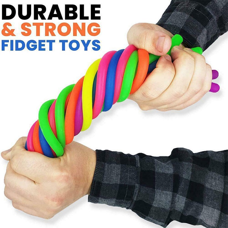 Set 6 Đồ Chơi Nắn Bóp Hình Sợi Mì Đàn Hồi Phát Sáng Độc Đáo Cho Người Lớn