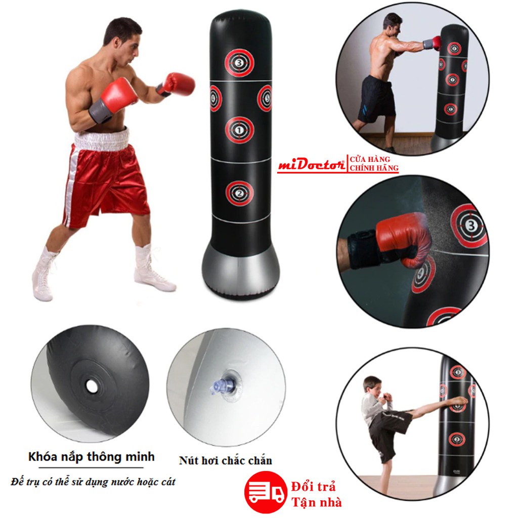 Vỏ Bao Trụ Đấm Bốc Tự Cân Bằng Cao Cấp Pure Boxing Găn Số – Kèm Bộ Bơm Hơi – Chính Hãng miDoctor