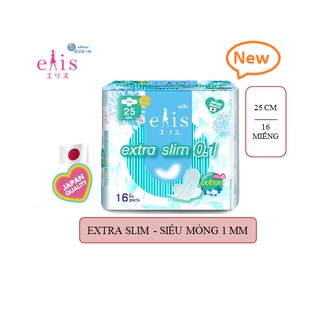 Băng vệ sinh siêu mỏng Elis Extra Slim cotton plus 0.1 miếng 25 cm