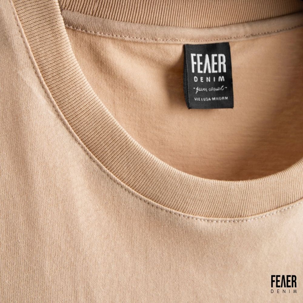 Áo thun nam Feaer chất Spandex X Cotton - Thun Basic Premium BE KEM | BigBuy360 - bigbuy360.vn