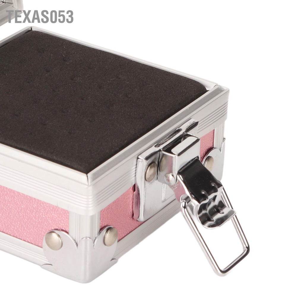 [Hàng Sẵn] Hộp Đựng Đầu Mài Móng Tay 25 Lỗ Bằng Nhôm Tiện Dụng Chống Bụi Dùng Trưng Bày【Texas053】