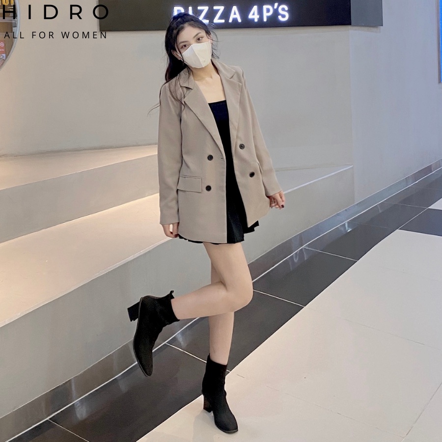 [Mã INCU20 giảm 20K đơn 150K] Áo Blazer HIDRO Dài Tay Hai Lớp Dày Dặn