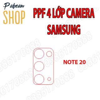 Dán camera ppf 4 lớp chống va đập cho samsung note 20 / note 20 ultra