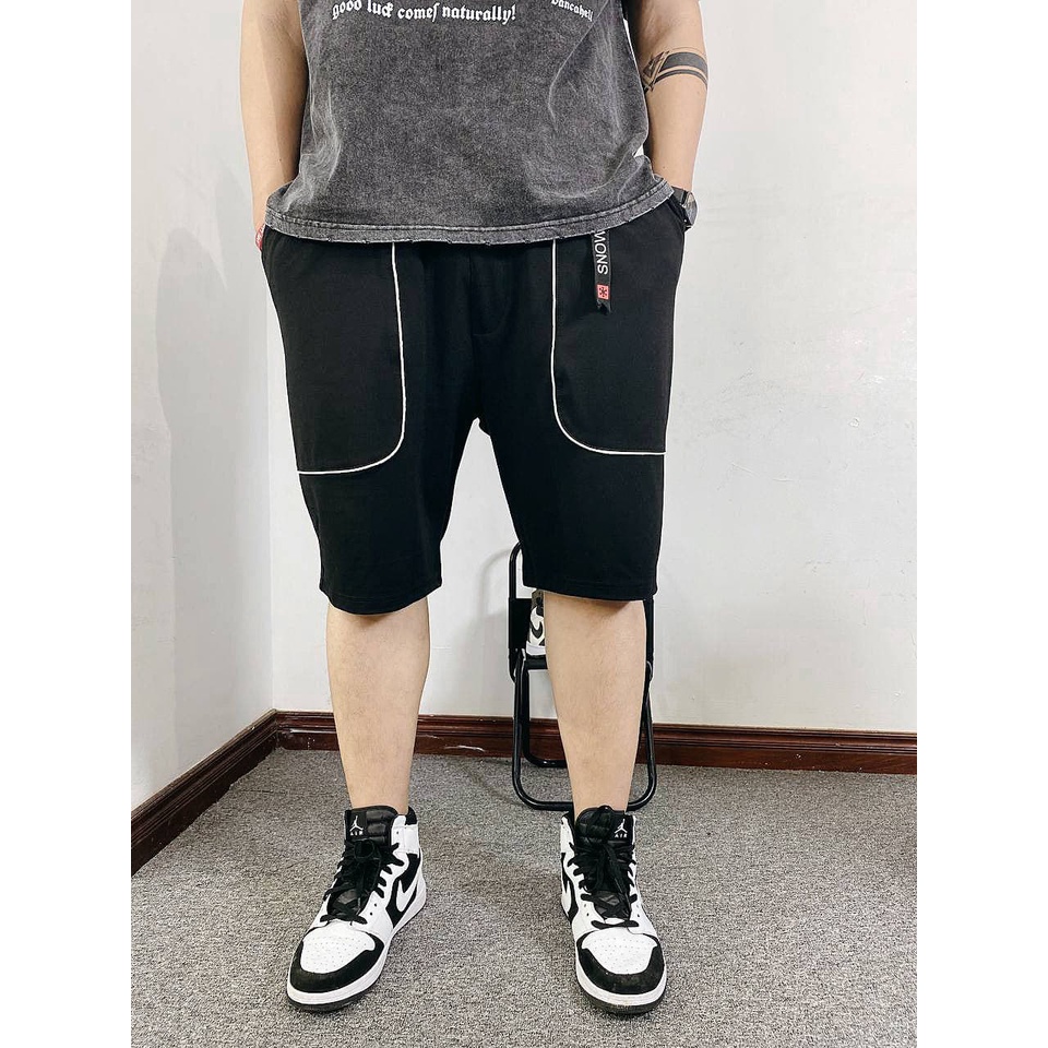 Quần short kaki nam túi hộp BIGSIZE quần lửng nam thể thao thun poly có size lớn cho người béo đến 130kg