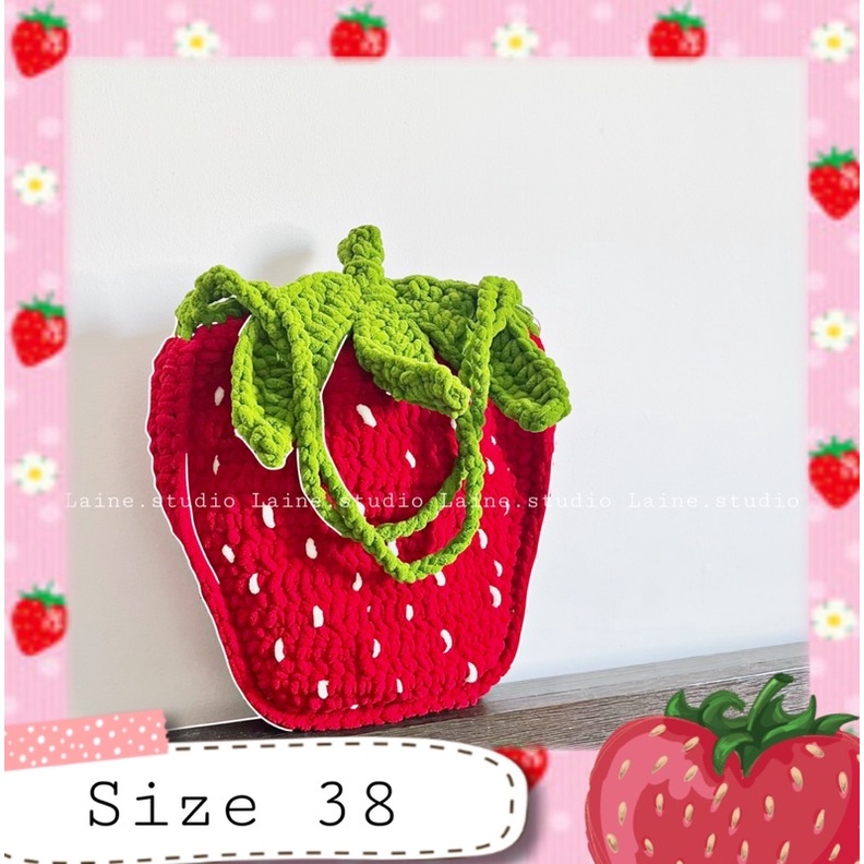 BERRIES BLOOM BAG - TÚI LEN BÔNG QUẢ DÂU