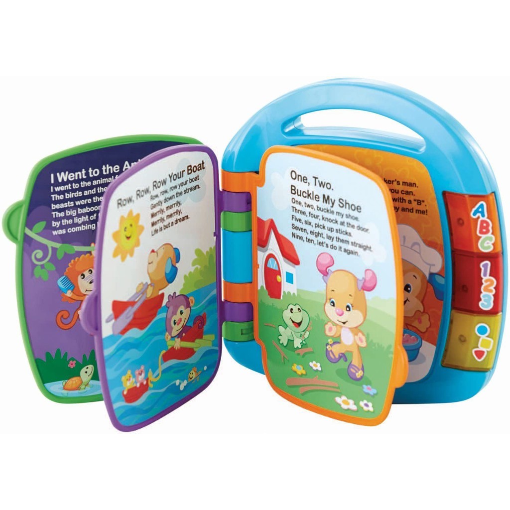 Sách nhạc Fisher Price Laugh &amp; Learn Storybook Rhymes Book, Shop Mẹ Nhi Organic.