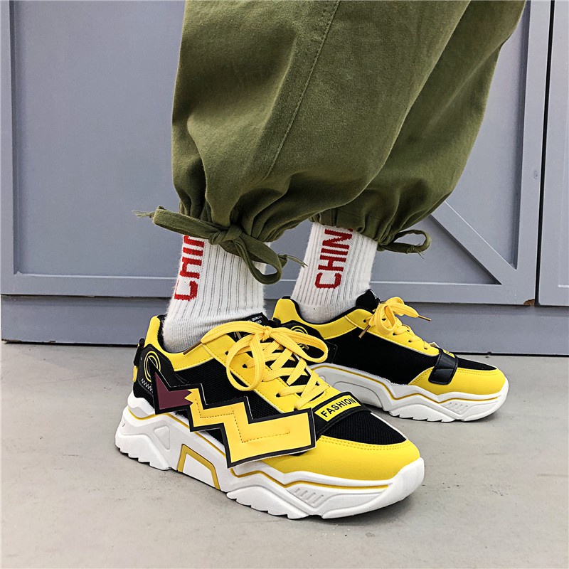 Giày Thể Thao 100% Cotton In Hình Pokemon Pikachu Thời Trang Nam