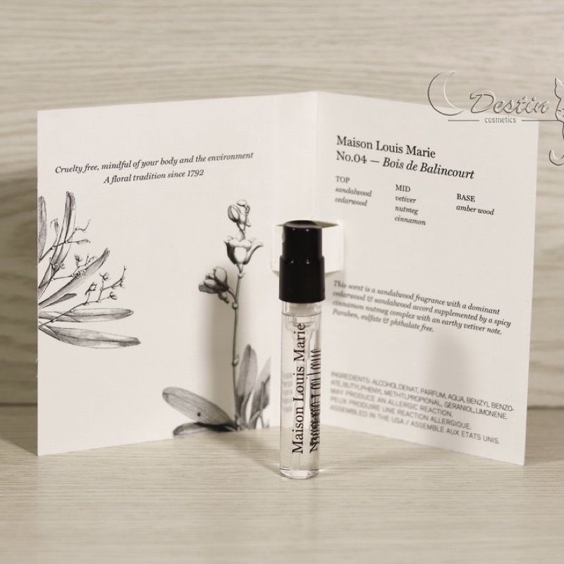 Vial nước hoa Lãng Mạn Maison Louis Marie No. 04 Sample 1,5ml