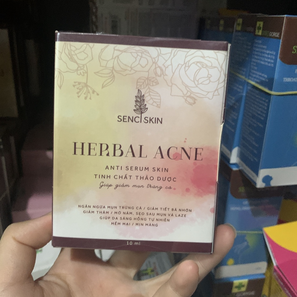 Senci Skin Herbal Acne hỗ trợ giảm mụn hộp 10ml