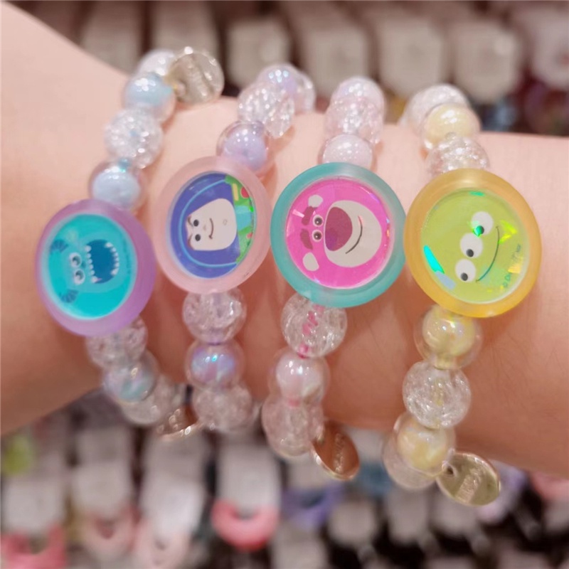 Miniso Dây Cột Tóc Ba Mắt Đính Hạt Nhỏ Lấp Lánh Thời Trang Cao Cấp Dành Cho Bé Trai disney pixar