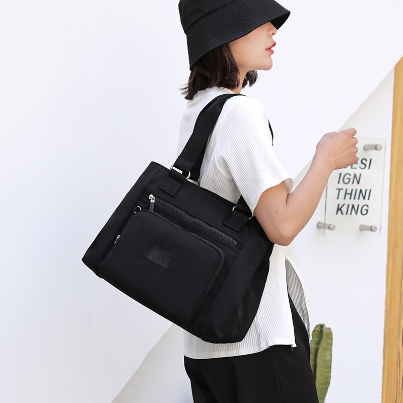Túi xách chống thấm nước thời trang hàn quốc nữ Túi Đeo Vai Ni-lon sợi Nhiều túi