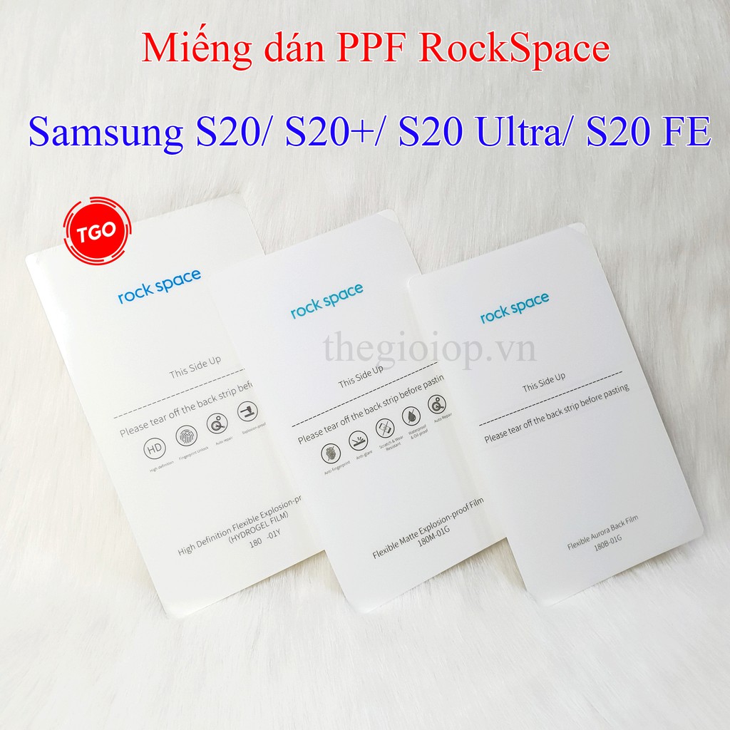Miếng dán PPF Rockspace cao cấp Samsung S20 / S20 Plus / S20 Ultra / S20 FE màn hình, mặt lưng